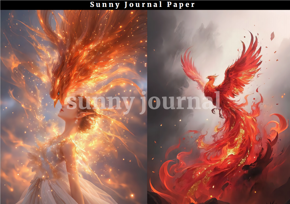 11-Phoenix A5 Paper 10 pcs no repeat