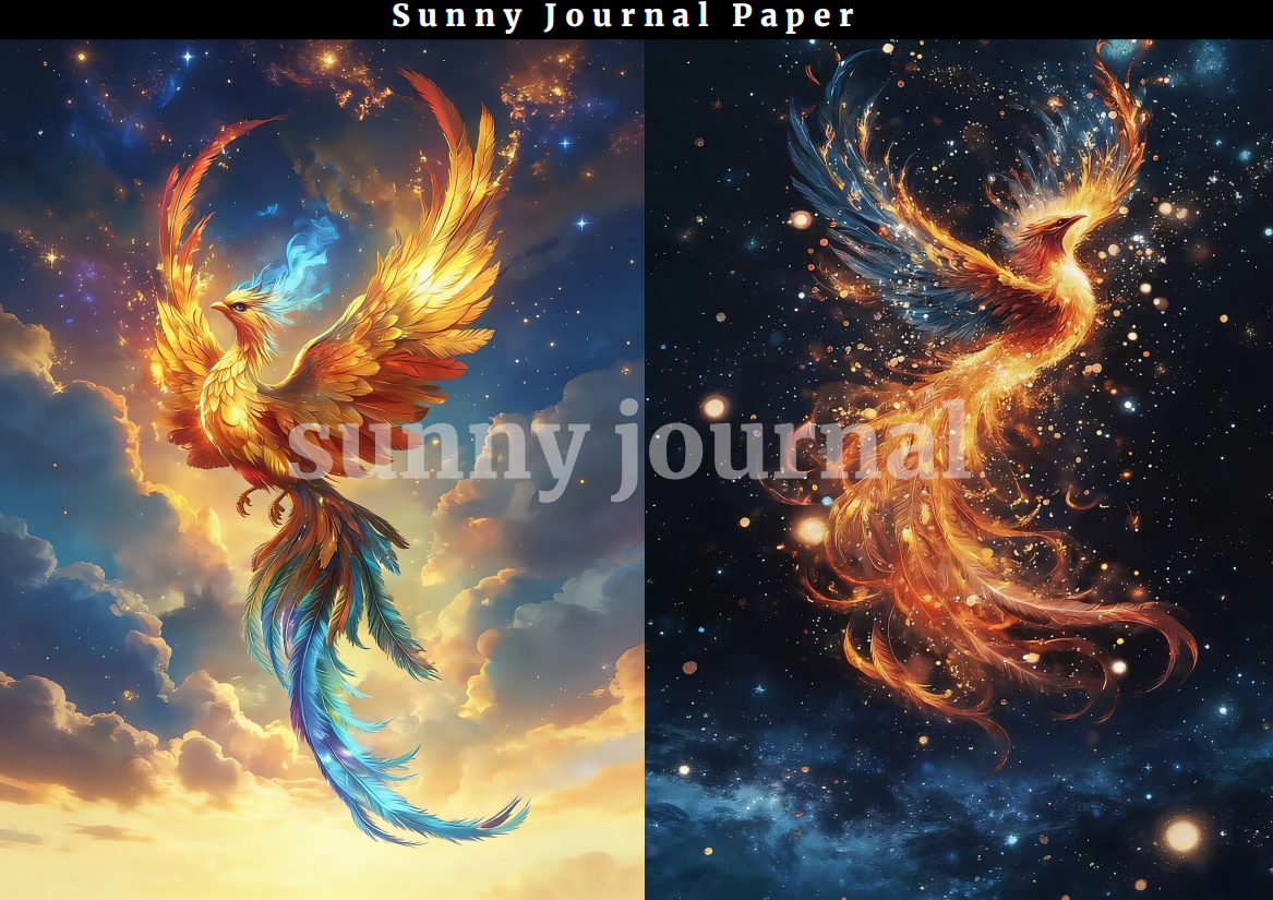 11-Phoenix A5 Paper 10 pcs no repeat