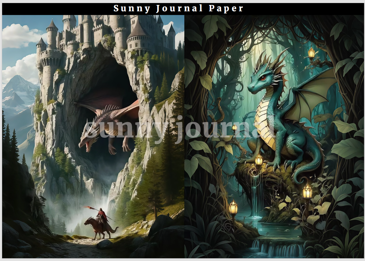 02-Dragon A5 Paper 10 pcs no repeat