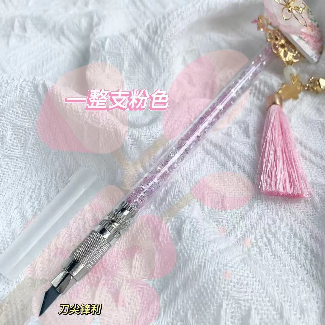 Handmade Knife-Sakura Rabbit Pen Cutter for Journaling