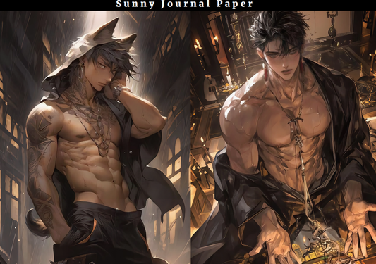 04-Spicy Boys A5 Paper 10 pcs no repeat