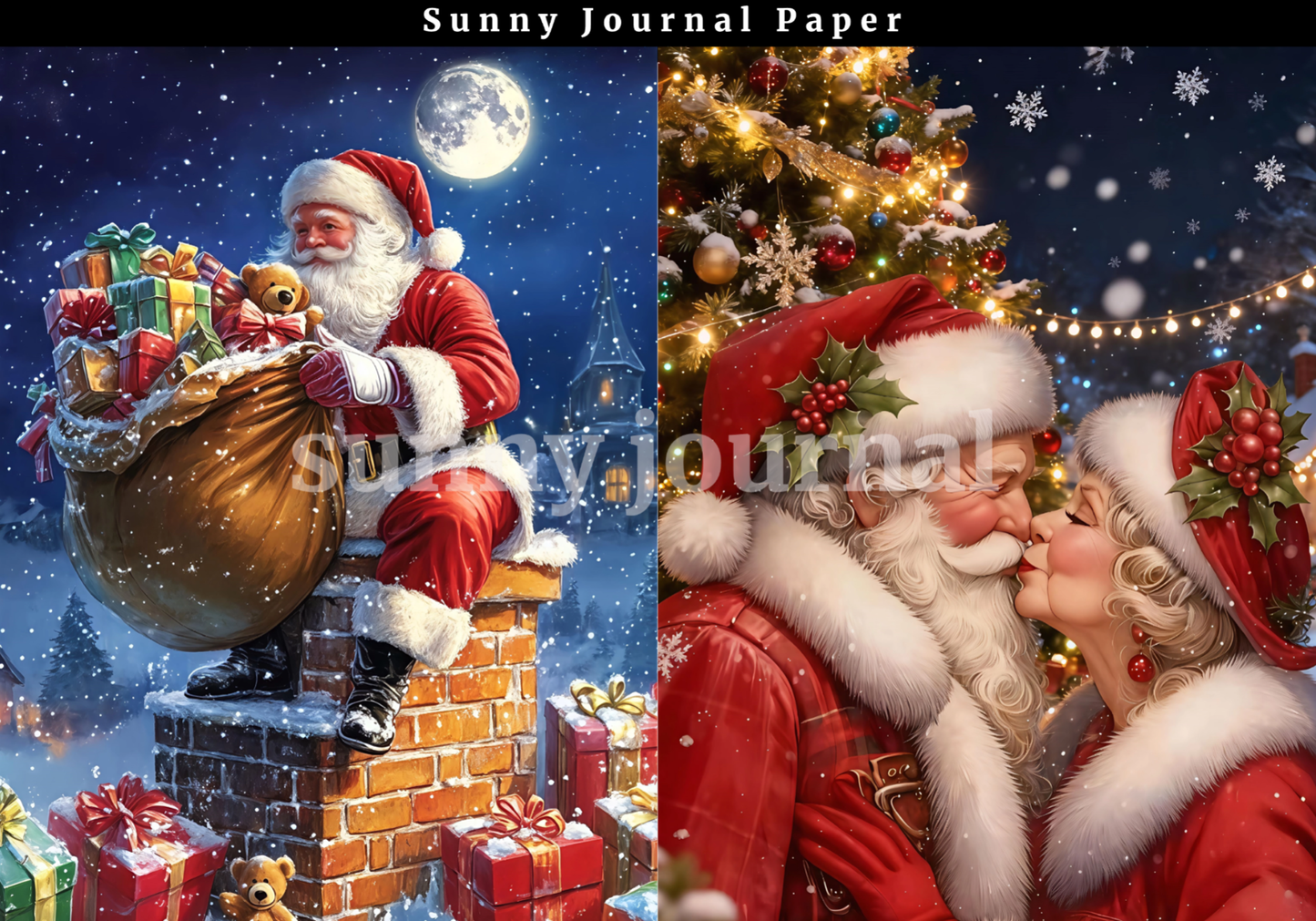 B0030- Christmas 20 images A6 paper no repeat