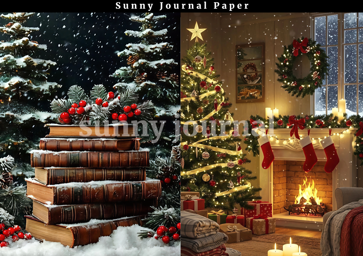 B0030- Christmas 20 images A6 paper no repeat