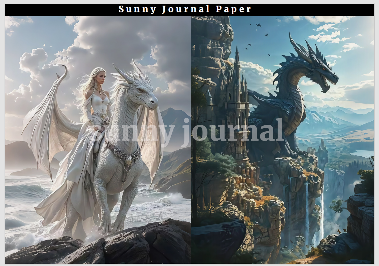 02-Dragon A5 Paper 10 pcs no repeat