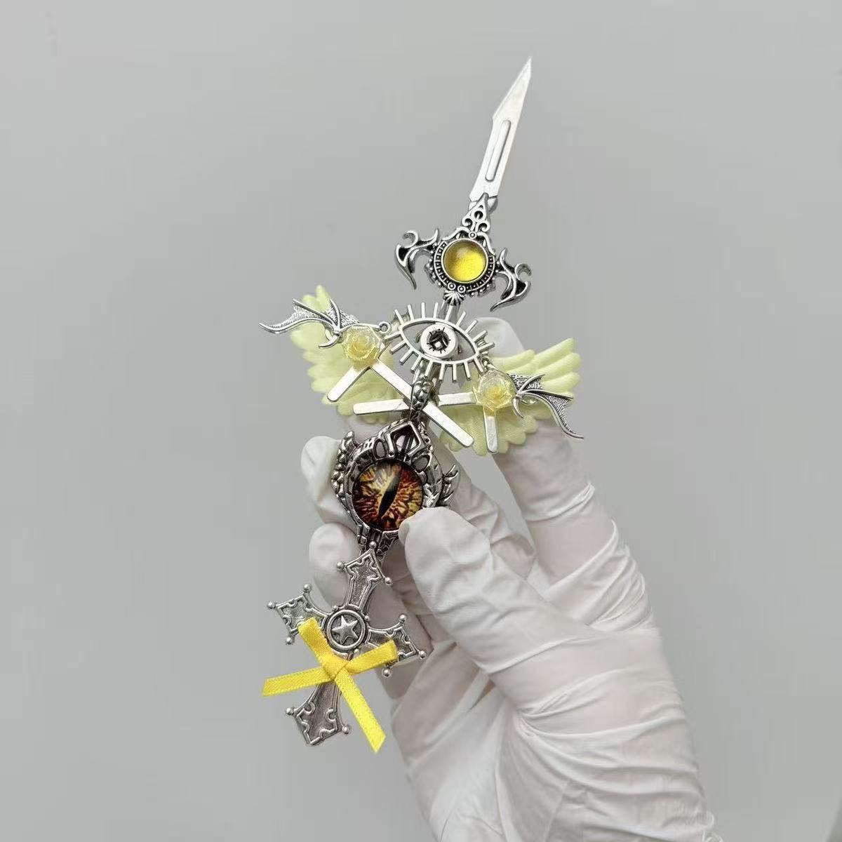 Handmade Knife-Dragon Eye Pen Cutter for Journaling